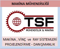 makina vinç ray sistemi için proje destei,  tasarm, projelendirme, imalat destei,  uygulama sorumluluu, projelendirme, proje oluturma, imalat resmi, ce SO TSE belgelendirme teknik destek, onay projeleri oluturmak, onaya sunmak için proje, Kaynaklar Literatür Lit 1 DUBBEL Taschenbuch für den Maschinenbau Bemessungsgrundlagen, B, Antriebe 17. Auflage 1990, Springer.Verlag Lit 2 ERNST, H. Die Hebezeuge Bemessungsgrundlagen, B, Antriebe 8. Auflage 1973, Friedr. Vieweg+Sohn, Braunschweig Lit 3 FEM Federation Europeenne de la Manutention Sektion I, Krane und schwere Hebezeuge 3. Ausgabe Heft 1 bis Heft 8, 1987.10.01 Lit 4 HÜTTE Die Grundlagen der Ingenieurwissenschaften 29. Auflage 1991, Springer.Verlag Lit 5 KURT, S. ASLAN, R. KUTAY, M.G. Krenlerde Çelik Konstrüksiyonlar Cilt I, Cilt II, (Cilt III) TMMOB, Makina Mühendisleri Odas, 2008 Lit 6 KUTAY, M.G. Cvatalar, Detayl Örnek ve Tabelalarla. Birsen Yaynevi, stanbul Lit 7 KUTAY, M.G. Dili Çarklar ve Redüktörleri, Detayl Örnek ve Tablolarla. Birsen Yaynevi, stanbul Lit 8 KUTAY, M.G. FMEA ile Konstrüksiyon Sistematii , stanbul Lit 9 KUTAY, M.G. Makinacnn Rehberi, Hesap Örnekleriyle Formül ve Tabelalar Birsen Yaynevi, stanbul Lit 10 KUTAY, M.G. Mukavemet Deerleri, Makina Mühendisleri Odas MMO/2004/353, Ankara Lit 11 ZEBISCH, H-J. Fördrtechnik 1, Hebezeuge Krane: Bauteile und Anlagen 4. Auflage 1984, Vogel-Buchverlag  Standartlar No. DIN No. Tanm Stan 1 DIN 3051 B 1 März 1972 Drahtseile aus Stahldrähten Grundlagen Übersicht Stan 2 DIN 3051 B 2 April 1972 Drahtseile aus Stahldrähten Grundlagen Seilarten Begriffe Stan 3 DIN 3051 B 3 März 1972 Drahtseile aus Stahldrähten Grundlagen Berechnung Faktoren Stan 4 DIN 3051 B 4 März 1972 Drahtseile aus Stahldrähten Grundlagen Technische Lieferbedingungen Stan 5 DIN 15020 B1 Februar 1974 Hebezeuge Grundsätze für Seiltriebe, Berechnung und Ausführung Stan 6 DIN 15061 T1 August 1977 Hebezeuge Rillenprofil für Seilrollen Stan 7 DIN 15061 T2 August 1977 Hebezeuge Rillenprofil für Seiltrommeln Stan 8 DIN 15400 November 1978 Lasthaken für Hebezeuge Mechanische Eigenschaften, Tragfähigkeiten, vorhandene Spannungen und Werkstoffe Stan 9 DIN 15401 B1 Juli 1970 Lasthaken für Hebezeuge Einfachhaken, Rohlinge Stan 10 DIN 15401 B2 Juli 1970 Lasthaken für Hebezeuge Einfachhaken, Fertigteile mit zylindrischem Schaft und Gewindeschaft Stan 11 DIN 15402 B1 Juli 1970 Lasthaken für Hebezeuge Doppelhaken, Rohlinge Stan 12 DIN 15402 B2 Juli 1970 Lasthaken für Hebezeuge Doppelhaken, Fertigteile mit zylindrischem Schaft und Gewindeschaft Stan 13 DIN 15403 Dezember 1969 Lasthaken für Hebezeuge Rundgewinde